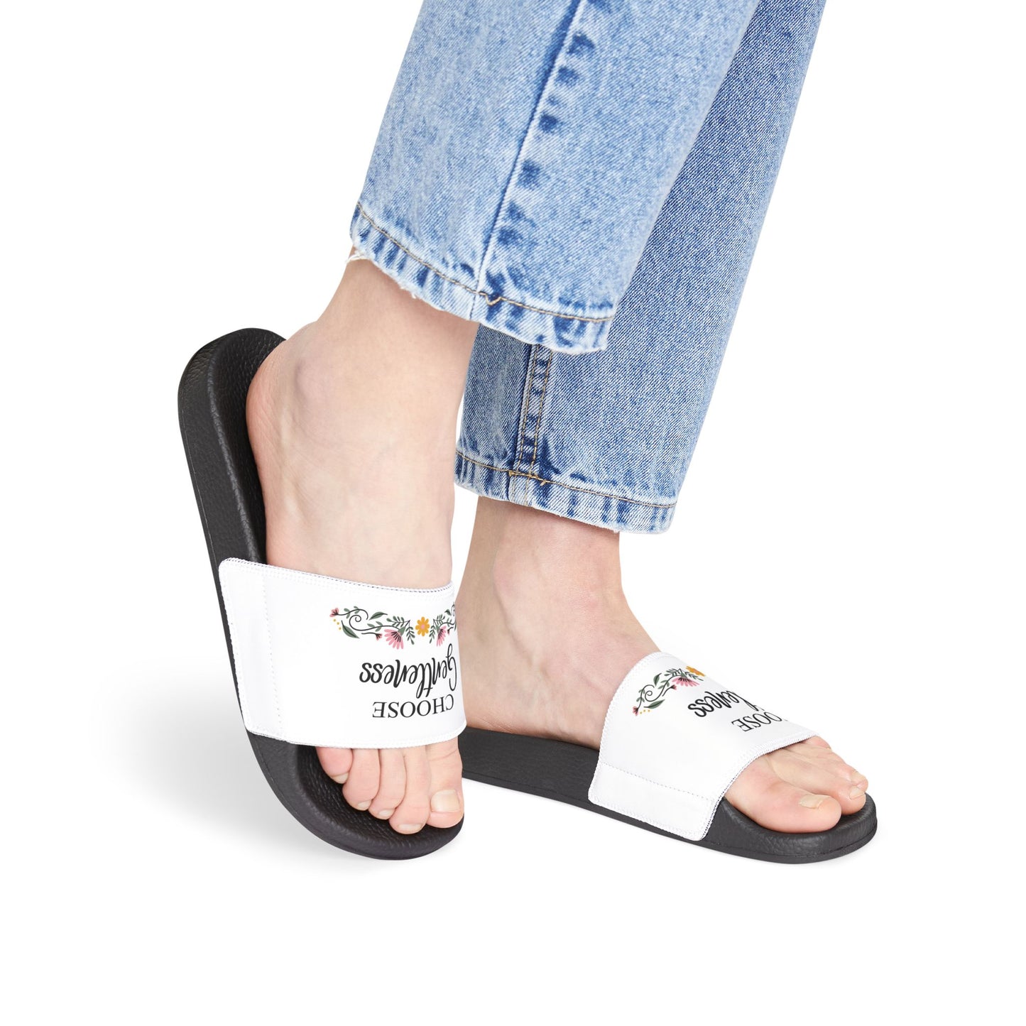 Choose Gentleness Christian Women's Removable Strap Sandals