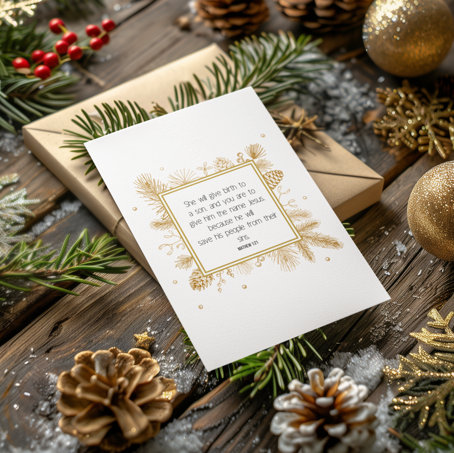 Christmas Greeting Cards, Jesus the Greatest Gift, Religious Christian Christmas, Christmas Cards, Holiday Cards