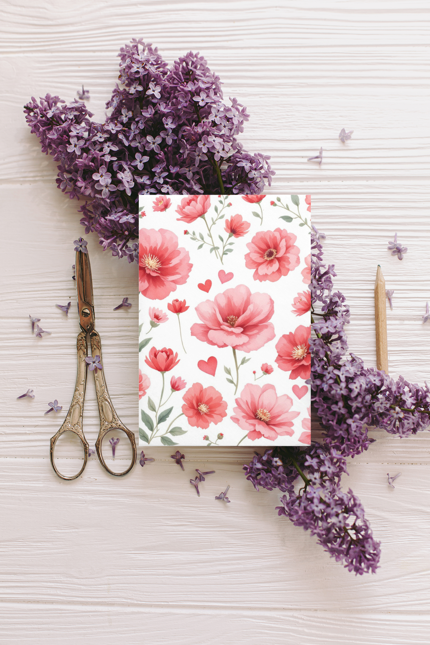 Floral Greetings Card, Anniversary Card, Love Card, Encouragement Card, Christian Greetings Card, Valentine Card, Gift for Her