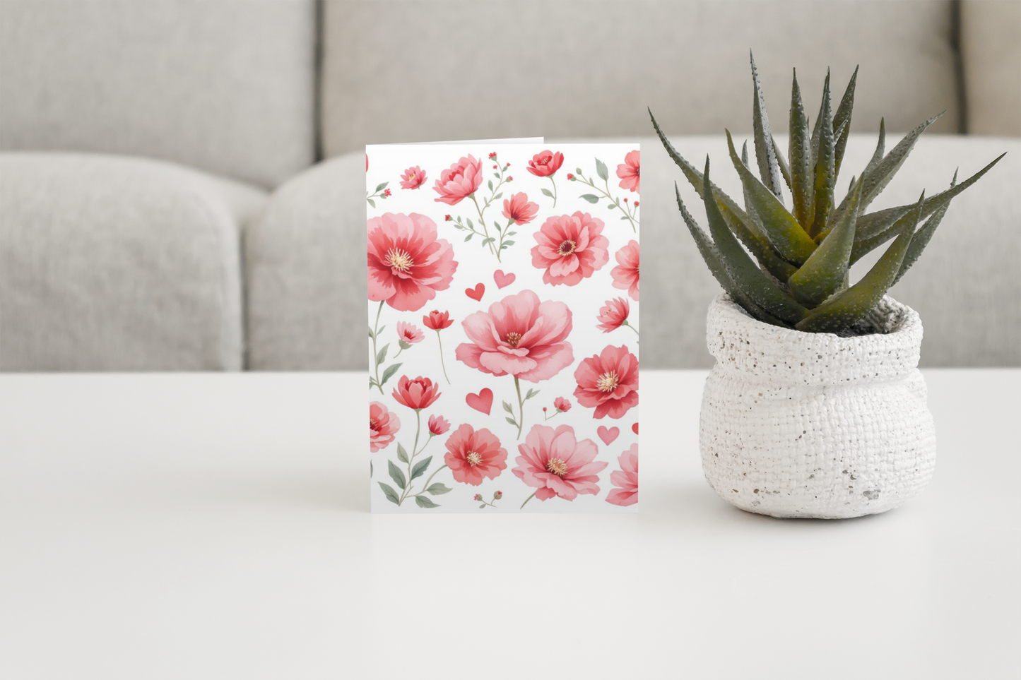 Floral Greetings Card, Anniversary Card, Love Card, Encouragement Card, Christian Greetings Card, Valentine Card, Gift for Her