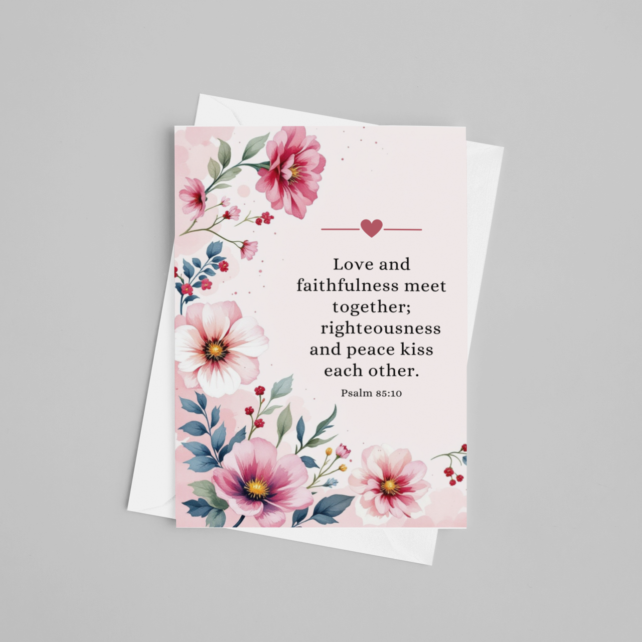 Love and Faithfulness, Anniversary Card, Love Card, Encouragement Card, Christian Greetings Card, Valentine Card, Gift for Her