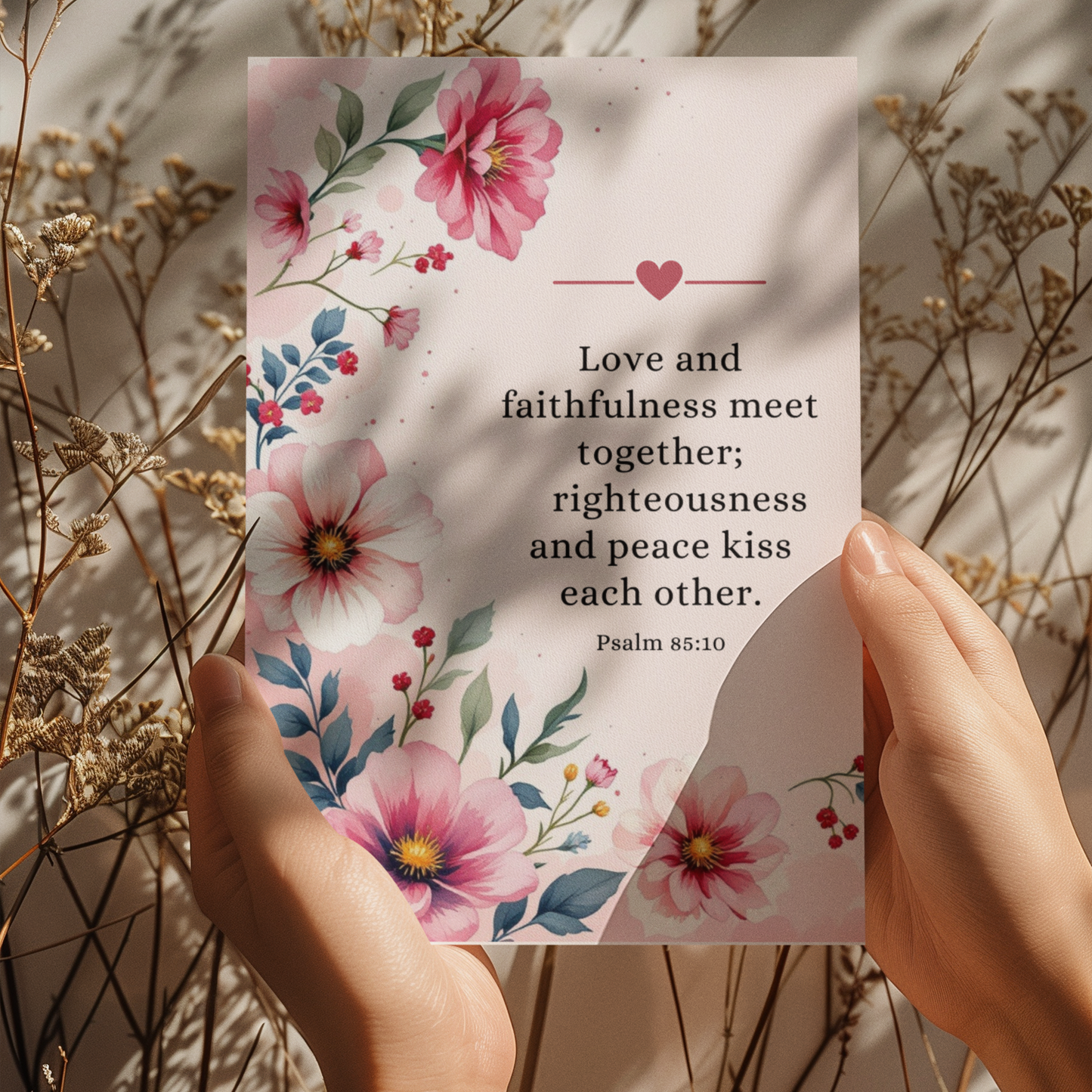 Love and Faithfulness, Anniversary Card, Love Card, Encouragement Card, Christian Greetings Card, Valentine Card, Gift for Her