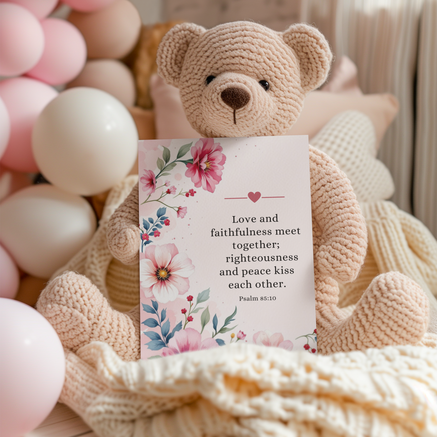 Love and Faithfulness, Anniversary Card, Love Card, Encouragement Card, Christian Greetings Card, Valentine Card, Gift for Her