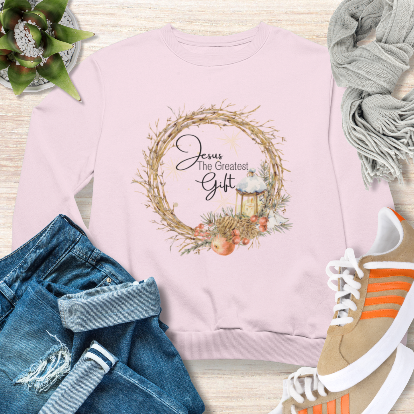Jesus The Greatest Gift Christian Sweatshirt