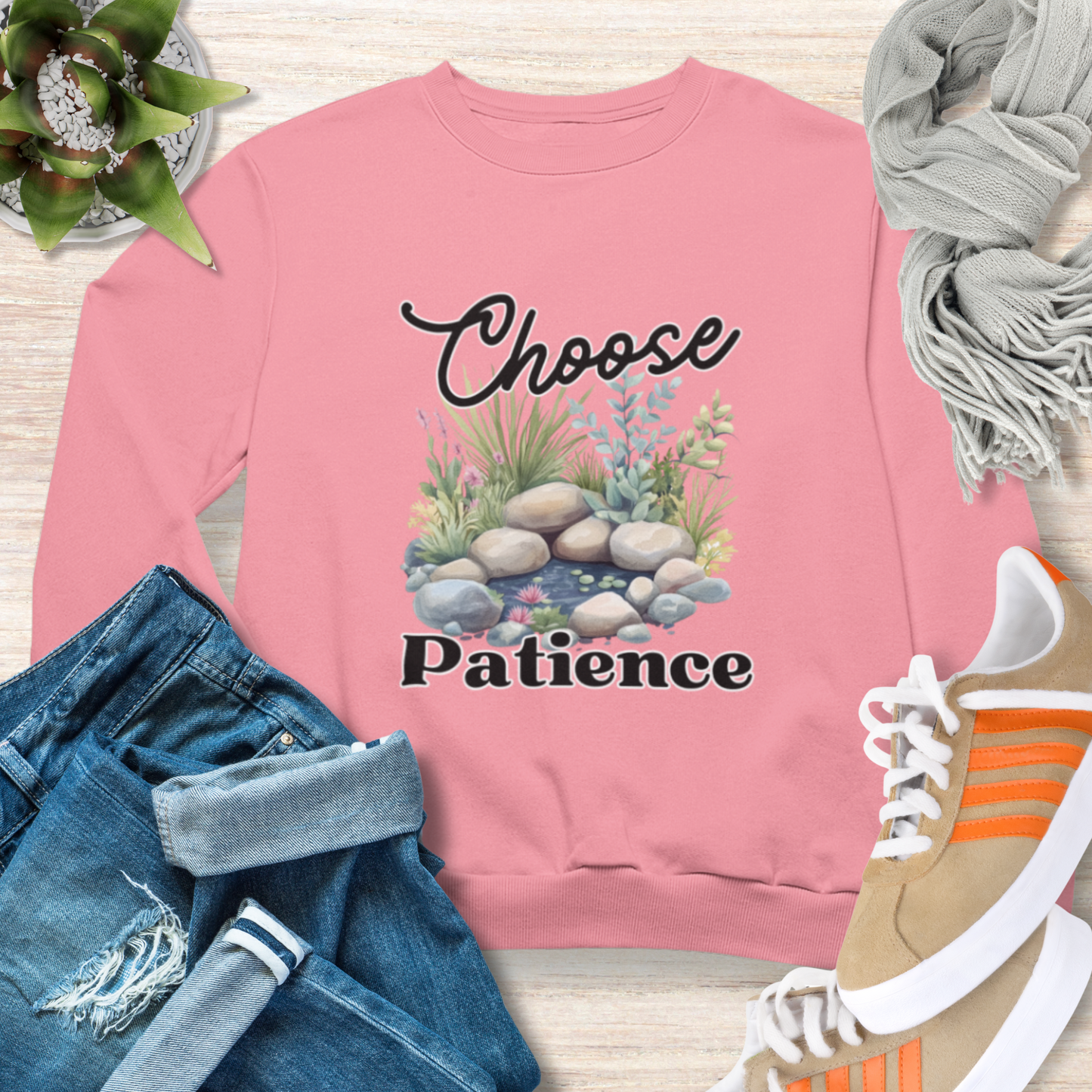 Choose Patience Christian Sweatshirt