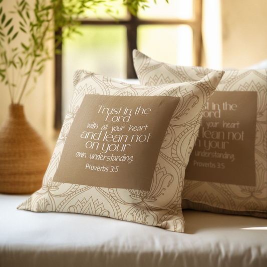 Trust In The Lord Christian Pillow