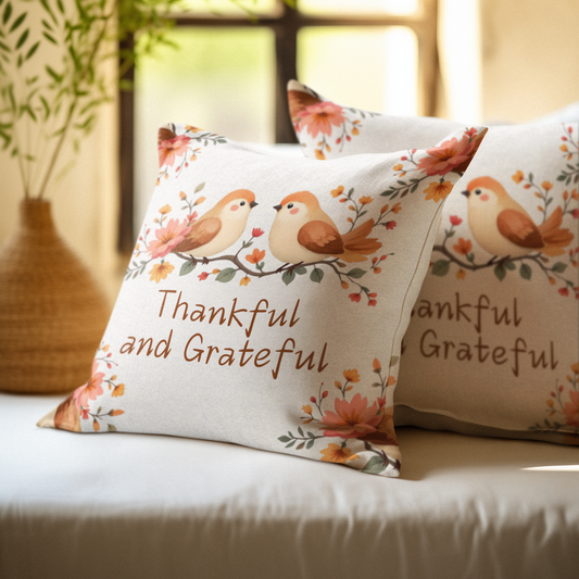 Thankful for His Grace  Christian Pillow