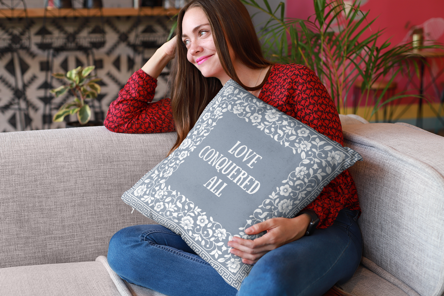 Love Conquered All Christian Throw Pillow