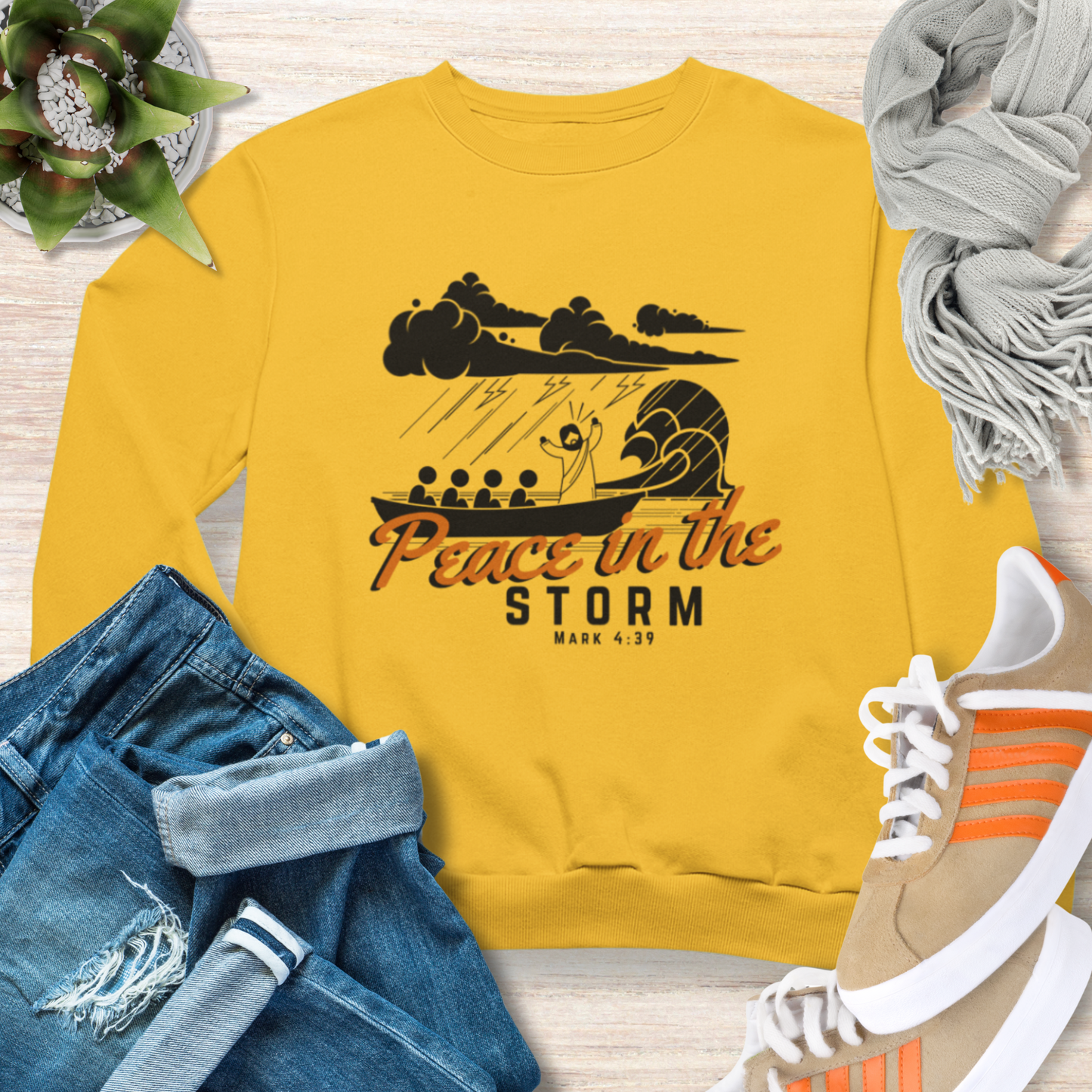 Peace in the Storm Christian Sweatshirt