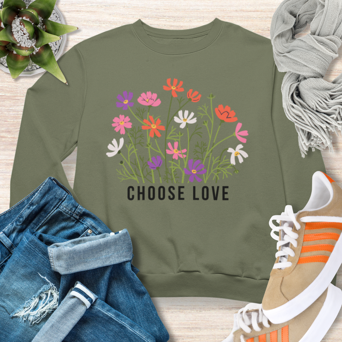Choose Love Christian Sweatshirt