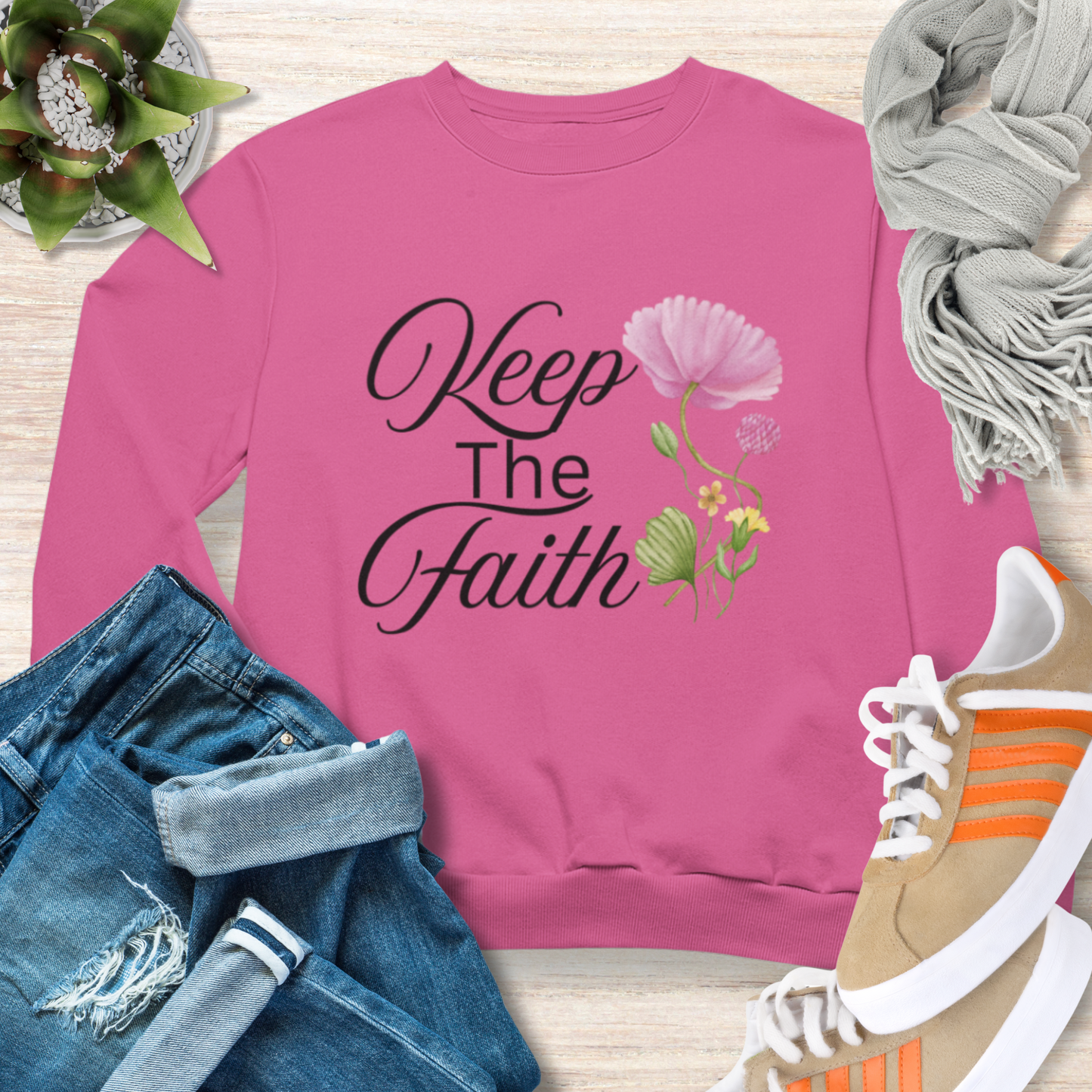 Keep The Faith Christian Sweatshirt