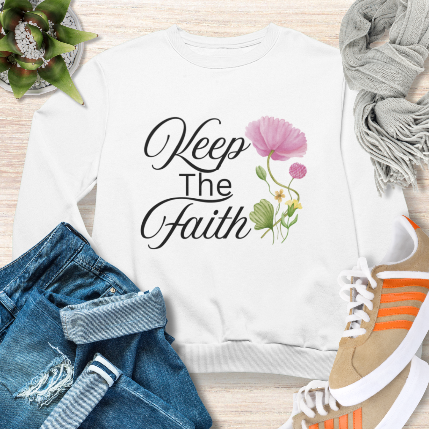 Keep The Faith Christian Sweatshirt
