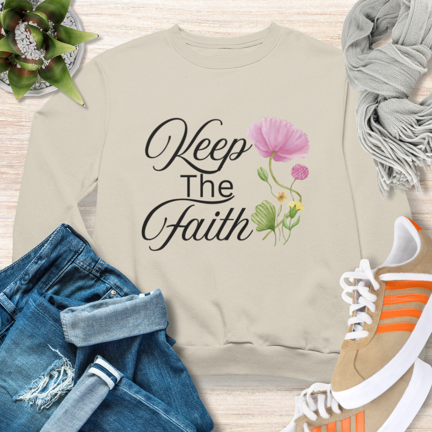 Keep The Faith Christian Sweatshirt