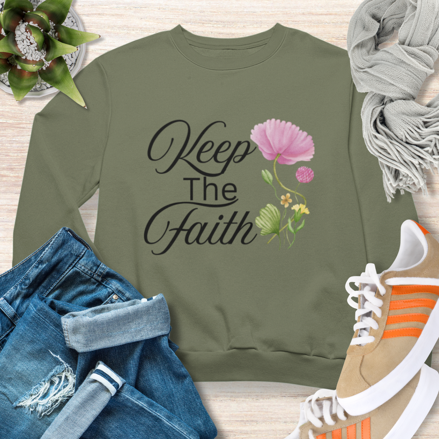 Keep The Faith Christian Sweatshirt