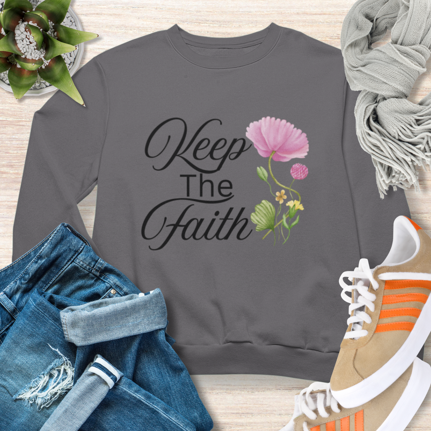 Keep The Faith Christian Sweatshirt