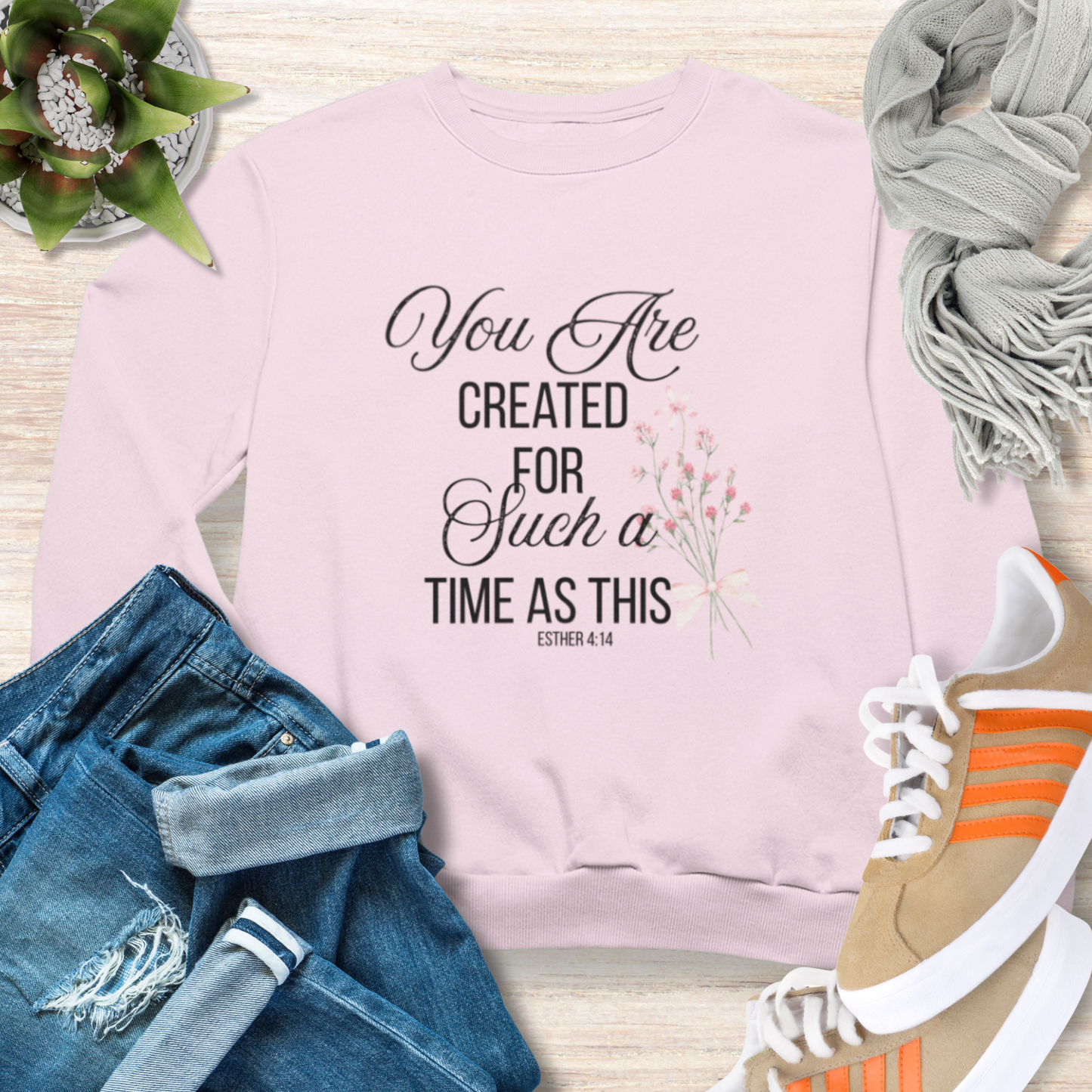 Created for Such A Time As This Christian Sweatshirt