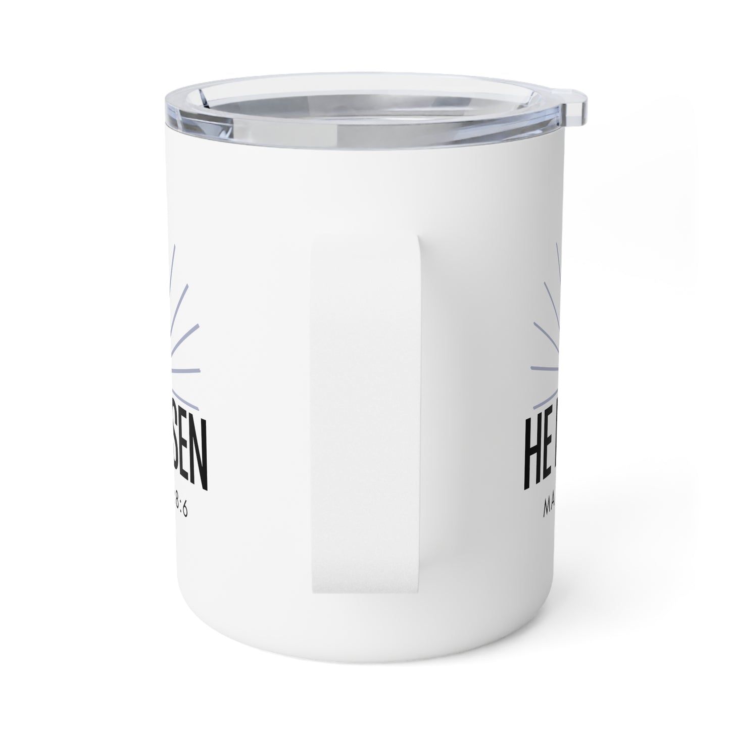 He Is Risen Insulated Christian Coffee Mug