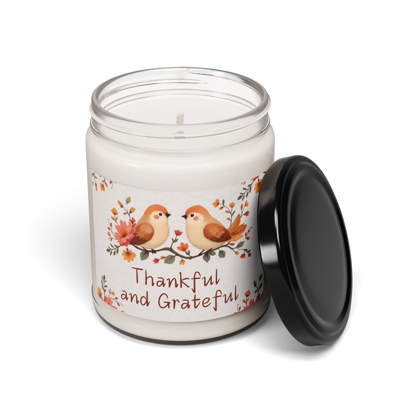 Thankful and Grateful Christian Candle