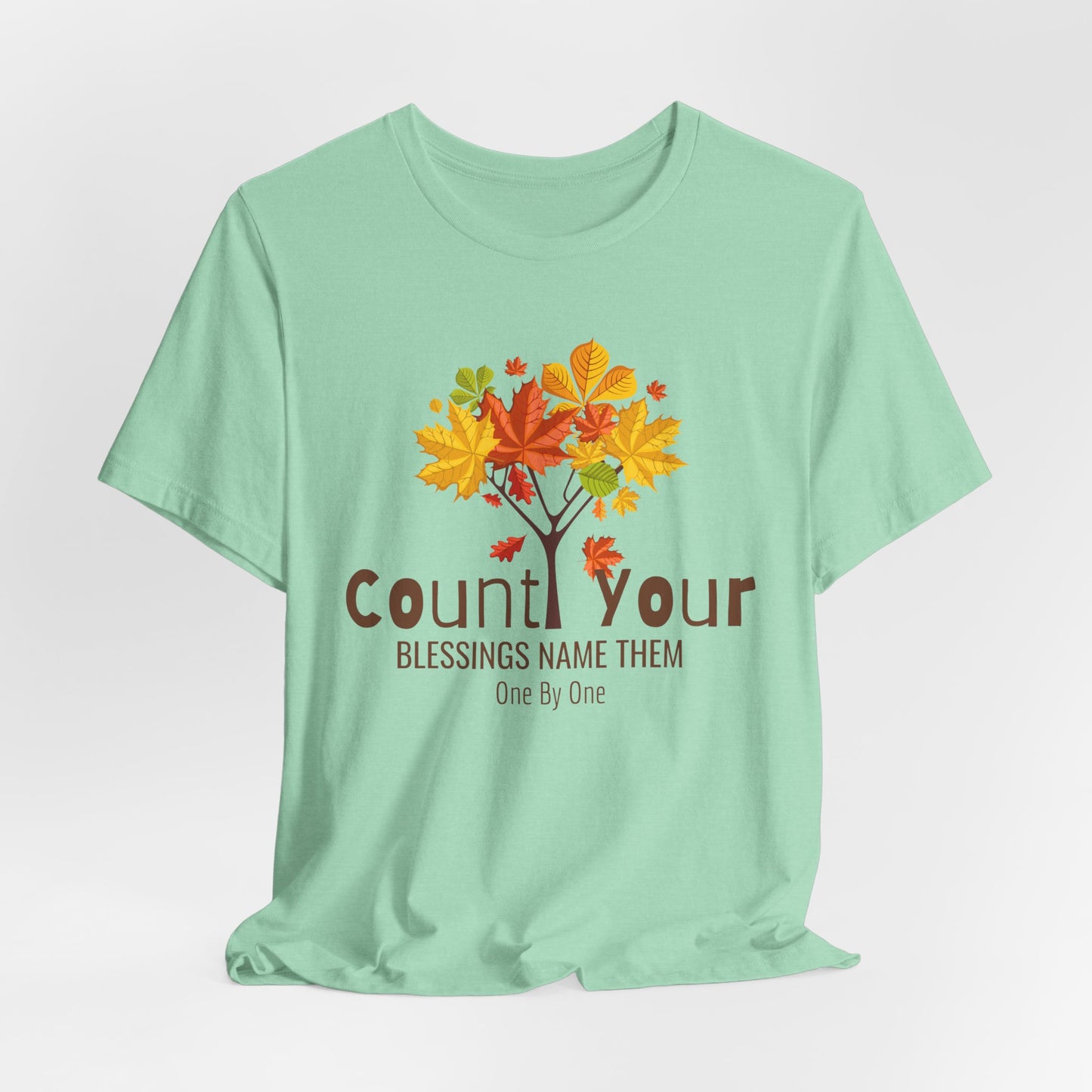 Count Your Blessings Name Them One By One Christian Tshirt