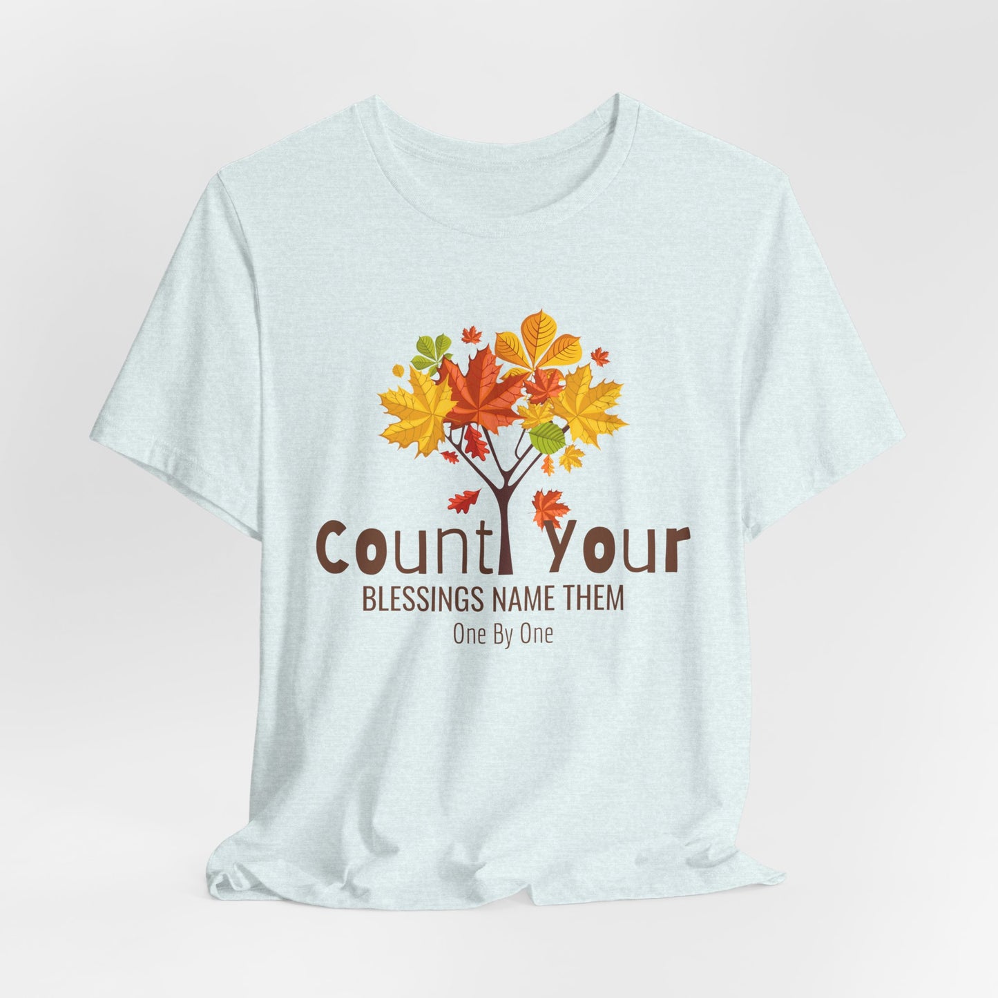 Count Your Blessings Name Them One By One Christian Tshirt