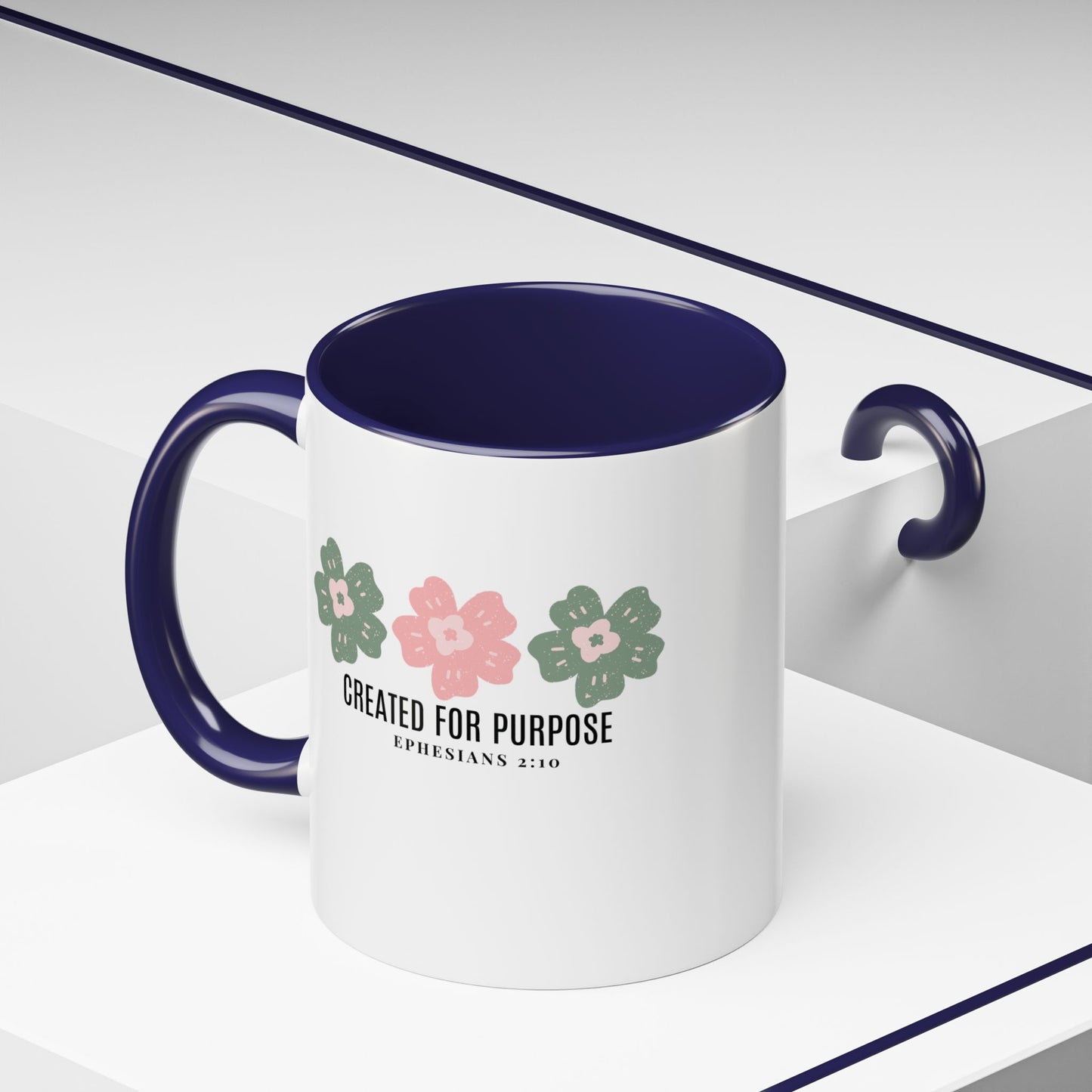 Created for Purpose Mug with Bible Verse Christian coffee mugs