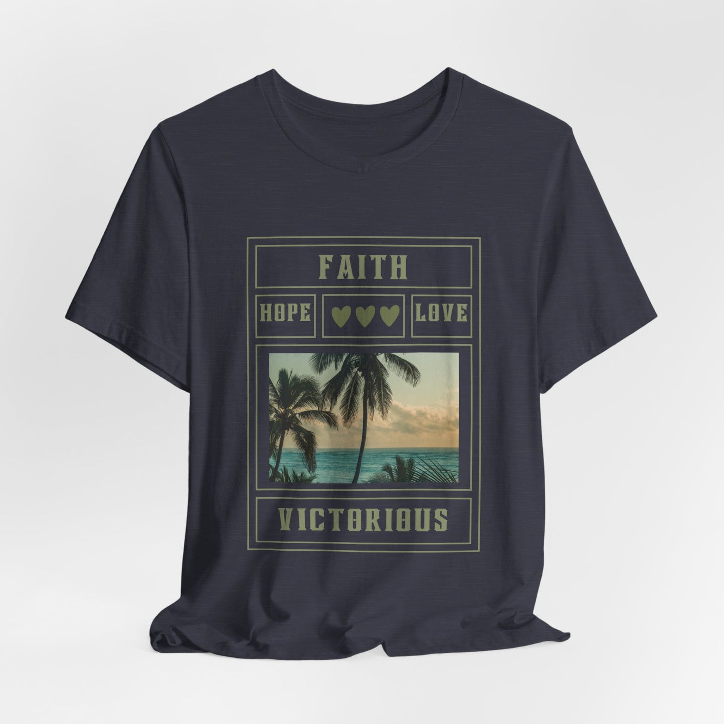 Faith Hope Love Inspirational Christian T-Shirt with Positive Message Ideal Christian Gift Ideas for Women