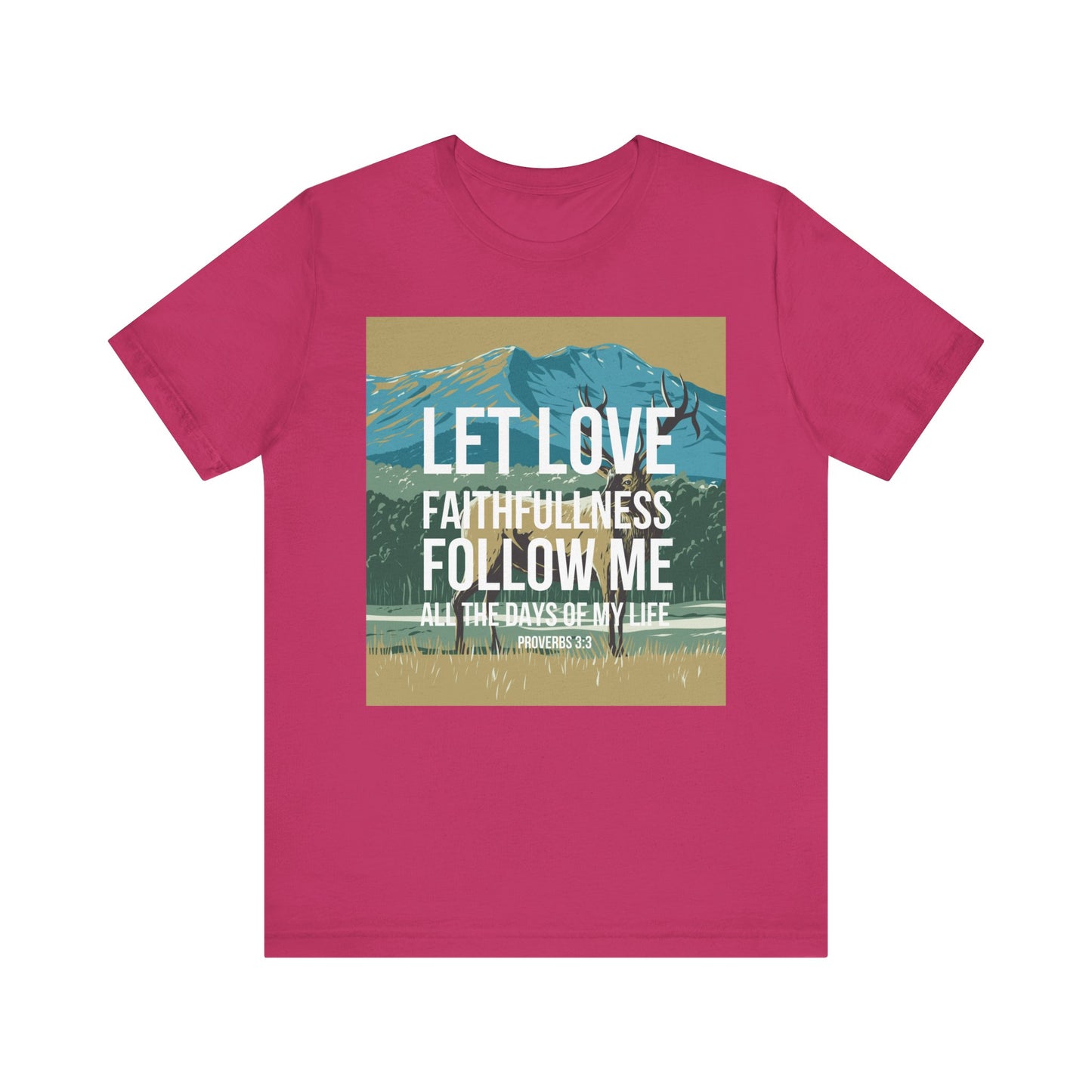 Let Love and Faithfulness Follow Me Christian Tshirt