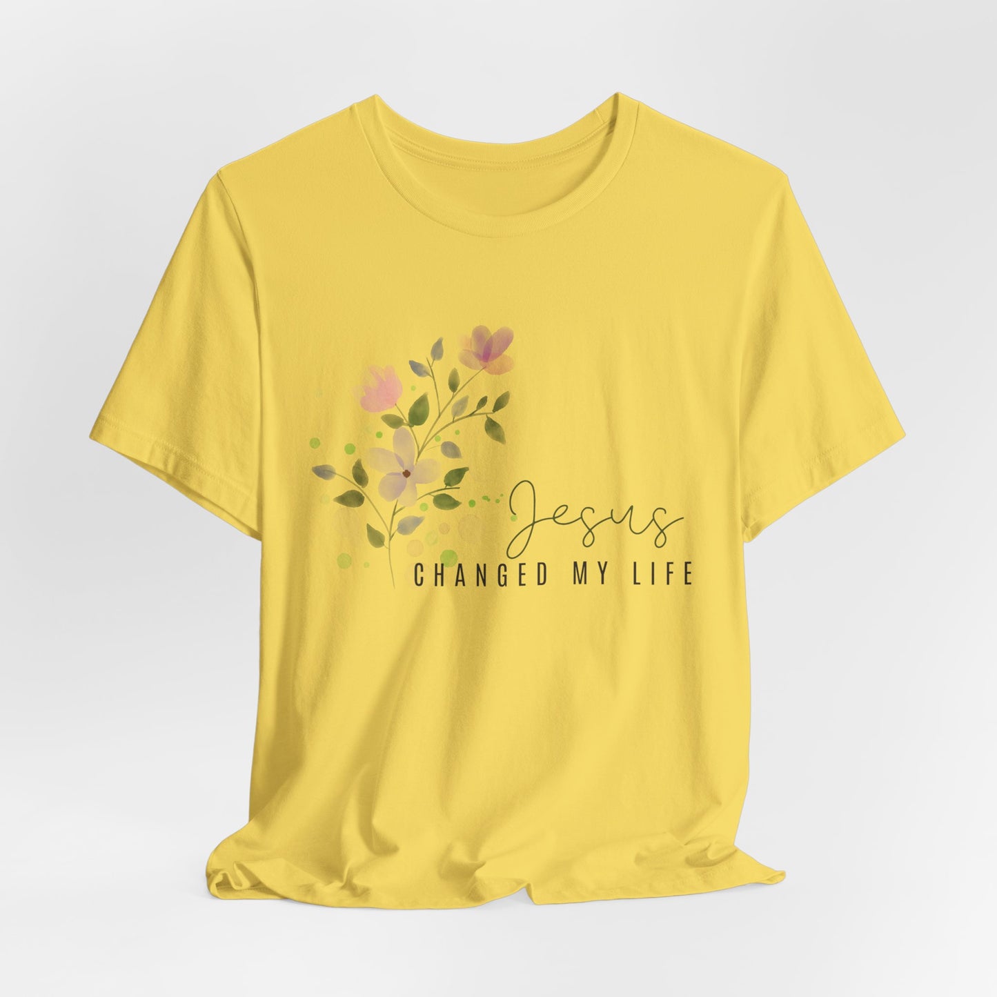 Jesus Changed My Life Christian Tshirt
