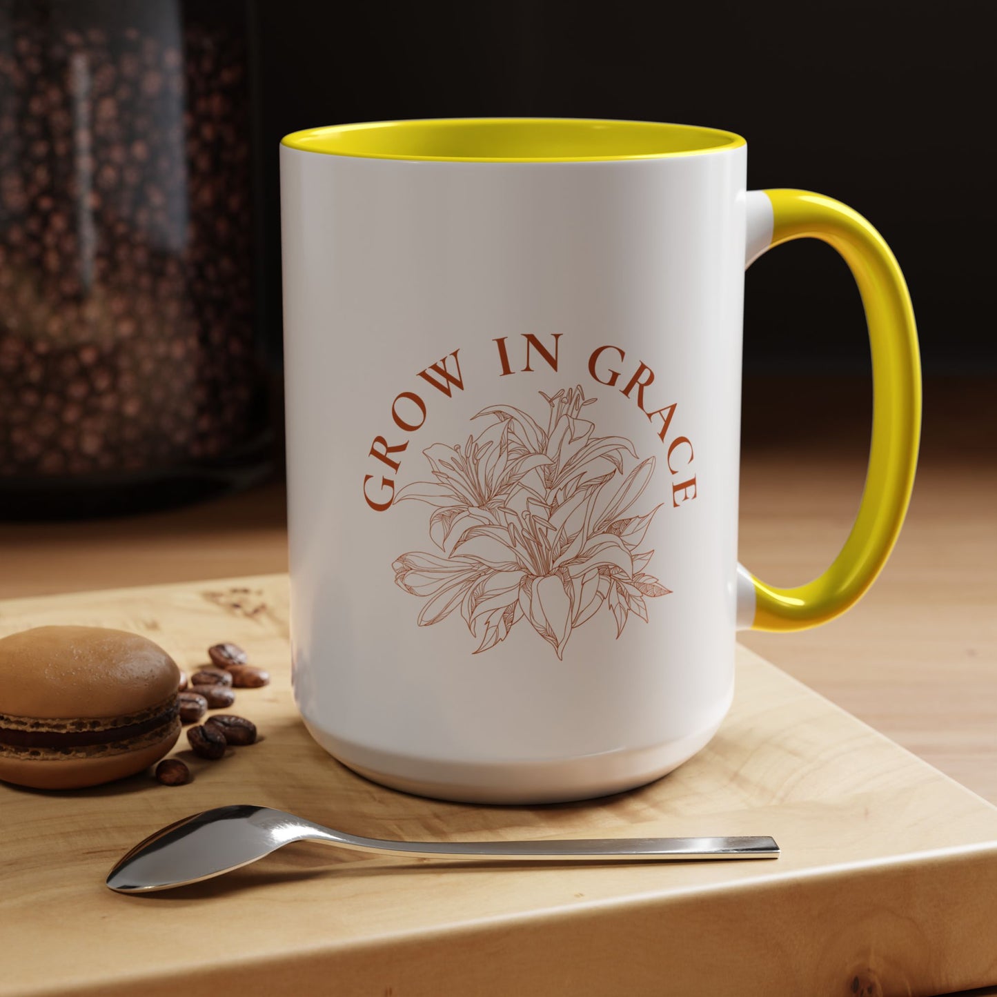 Grow in Grace Color Christian coffee mug