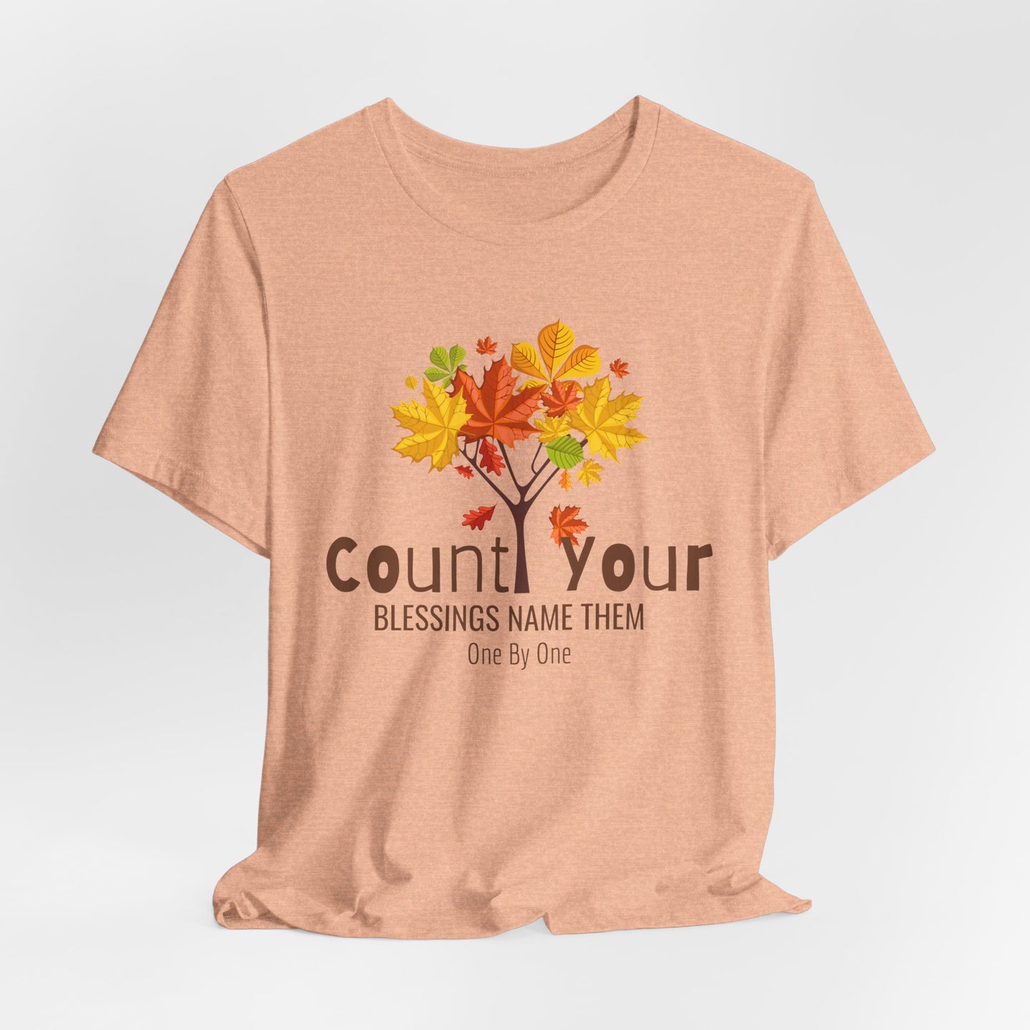 Count Your Blessings Name Them One By One Christian Tshirt