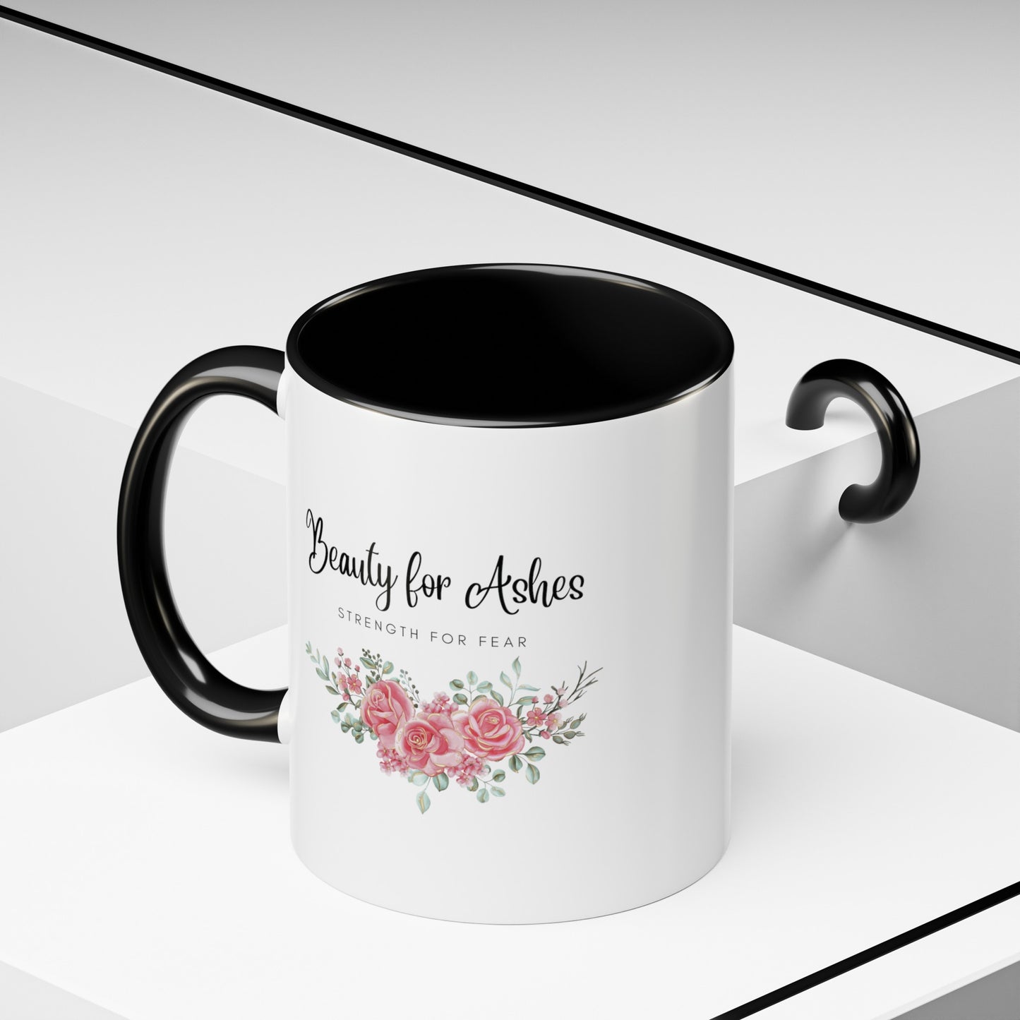 Beauty for Ashes Mug with Bible Verse Christian coffee mugs for Mom Christian Coffee Mug with Inspirational Message Accent Coffee Mug in 11oz Coffee Mug in 15 oz for coffee lovers