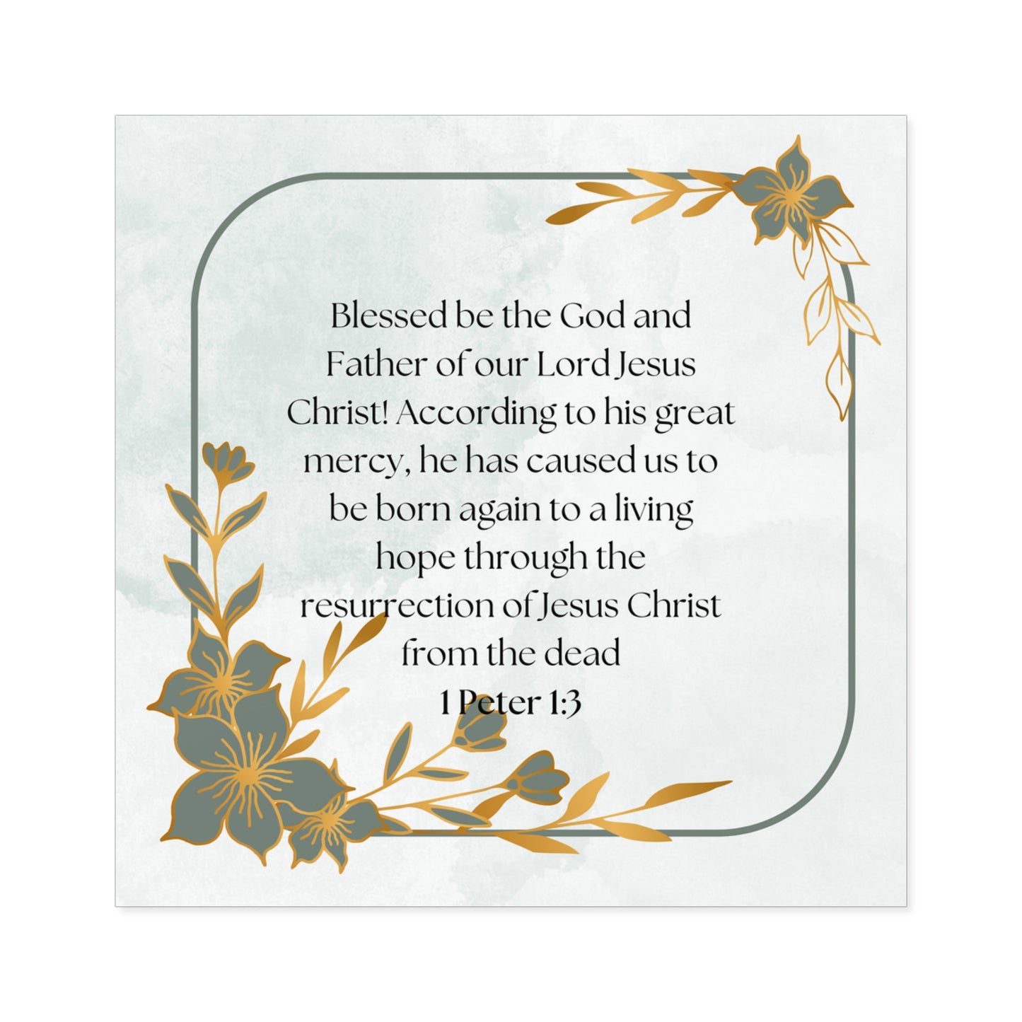 Jesus Resurrection Bible Verse Christian Easter Sticker