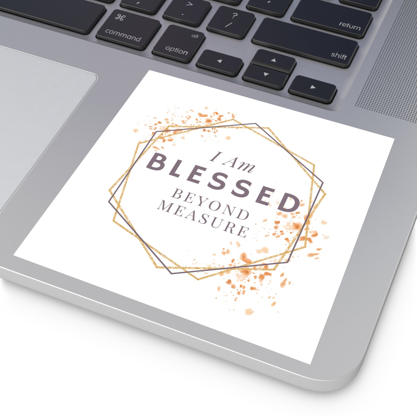 Christian Stickers, I am Blessed Beyond Measure, Devotional Journal Sticker, Christian Vinyl Sticker