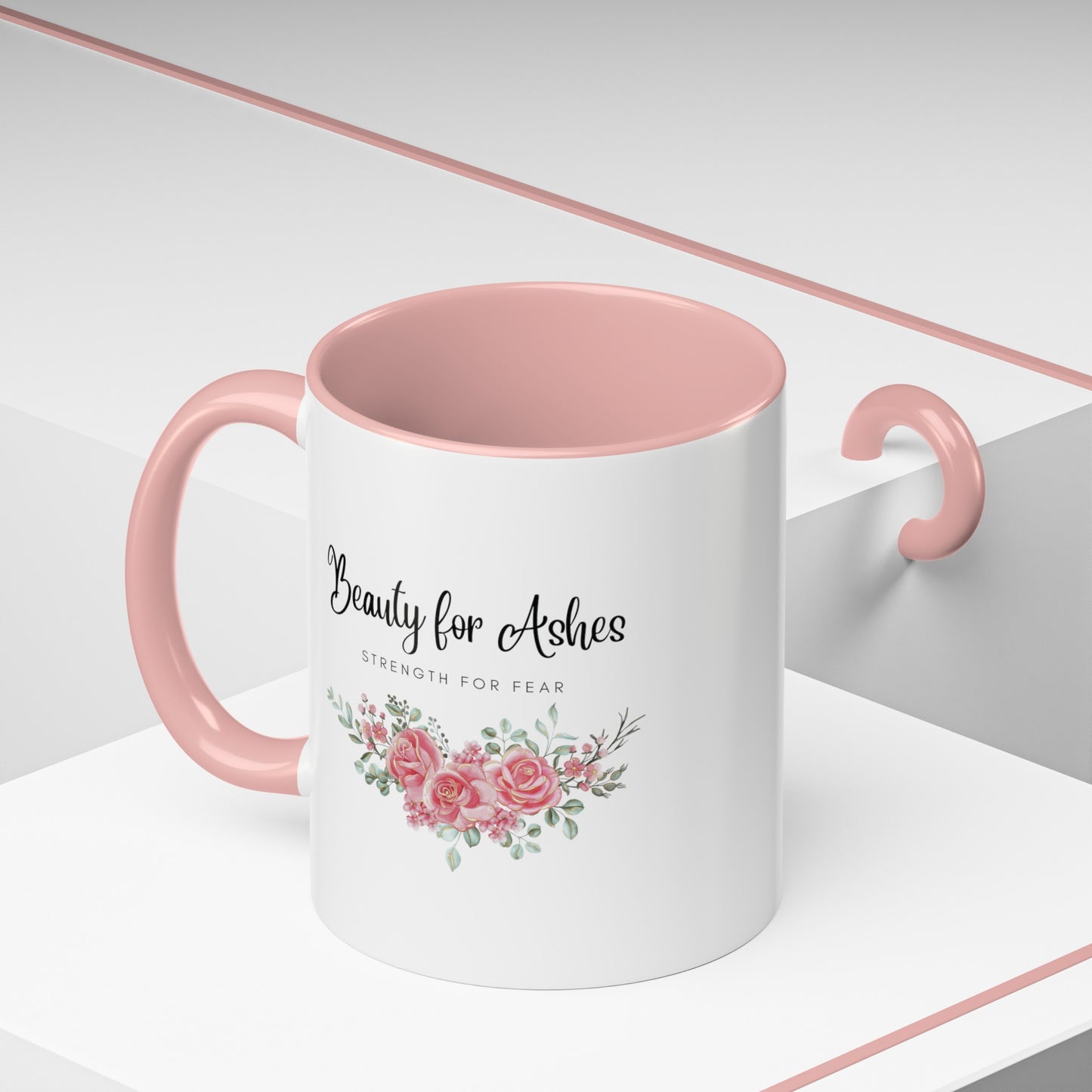 Beauty for Ashes Mug with Bible Verse Christian coffee mugs for Mom Christian Coffee Mug with Inspirational Message Accent Coffee Mug in 11oz Coffee Mug in 15 oz for coffee lovers