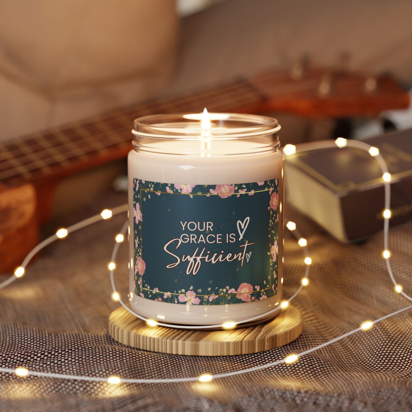 Your Grace is Sufficient Christian Candle