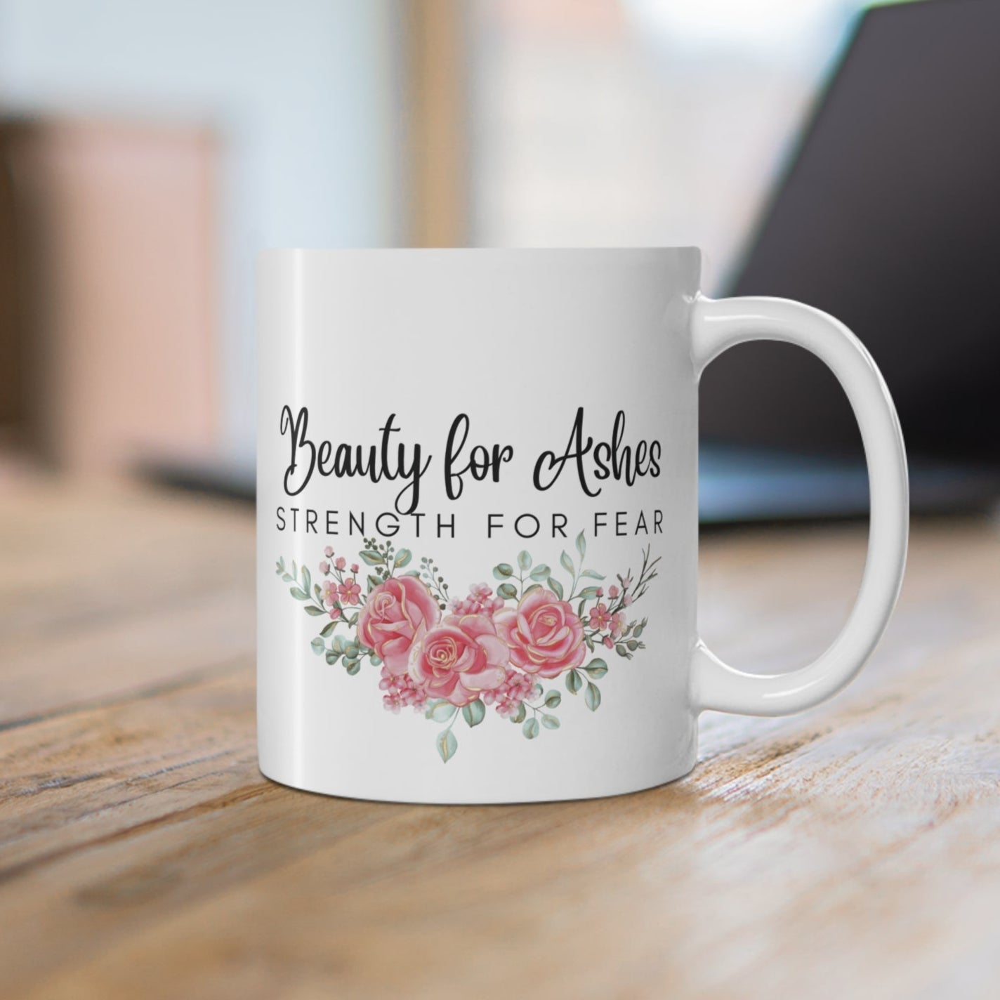 Beauty for Ashes Christian Coffee Mug