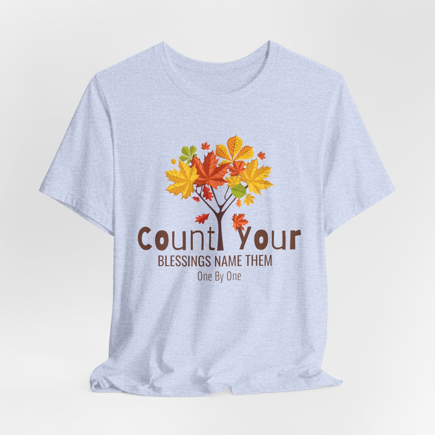Count Your Blessings Name Them One By One Christian Tshirt
