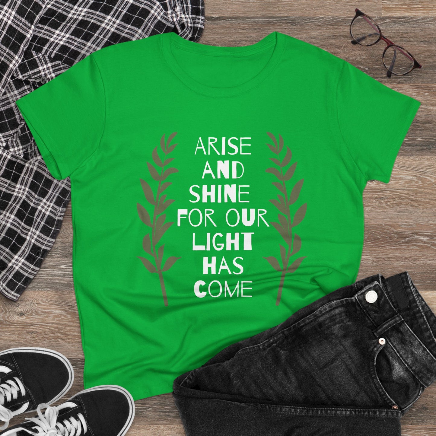 Arise and Shine Women's Midweight Cotton Tshirt