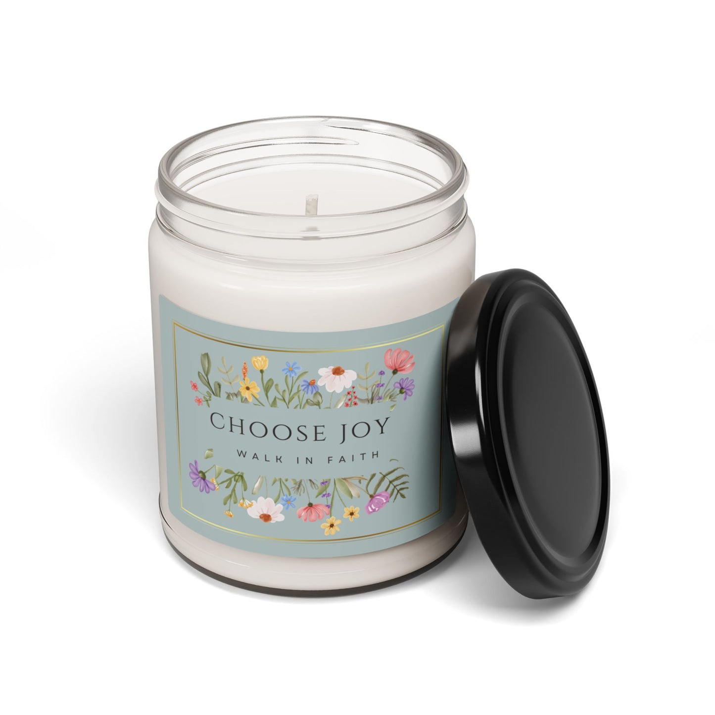 Choose Joy Walk in Faith Christian Candle