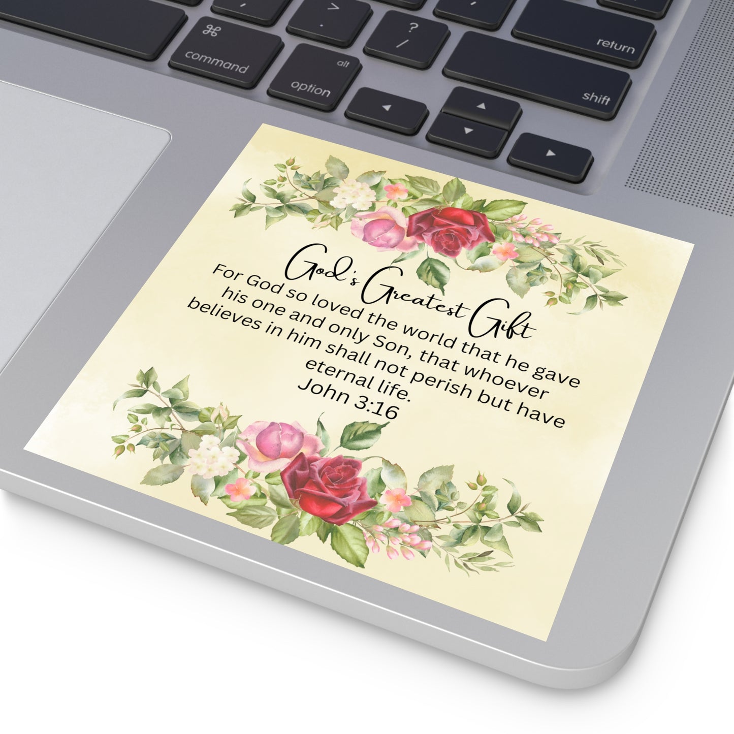 Christian Sticker, God's Greatest Gift, Bible Verse Christian Easter Sticker