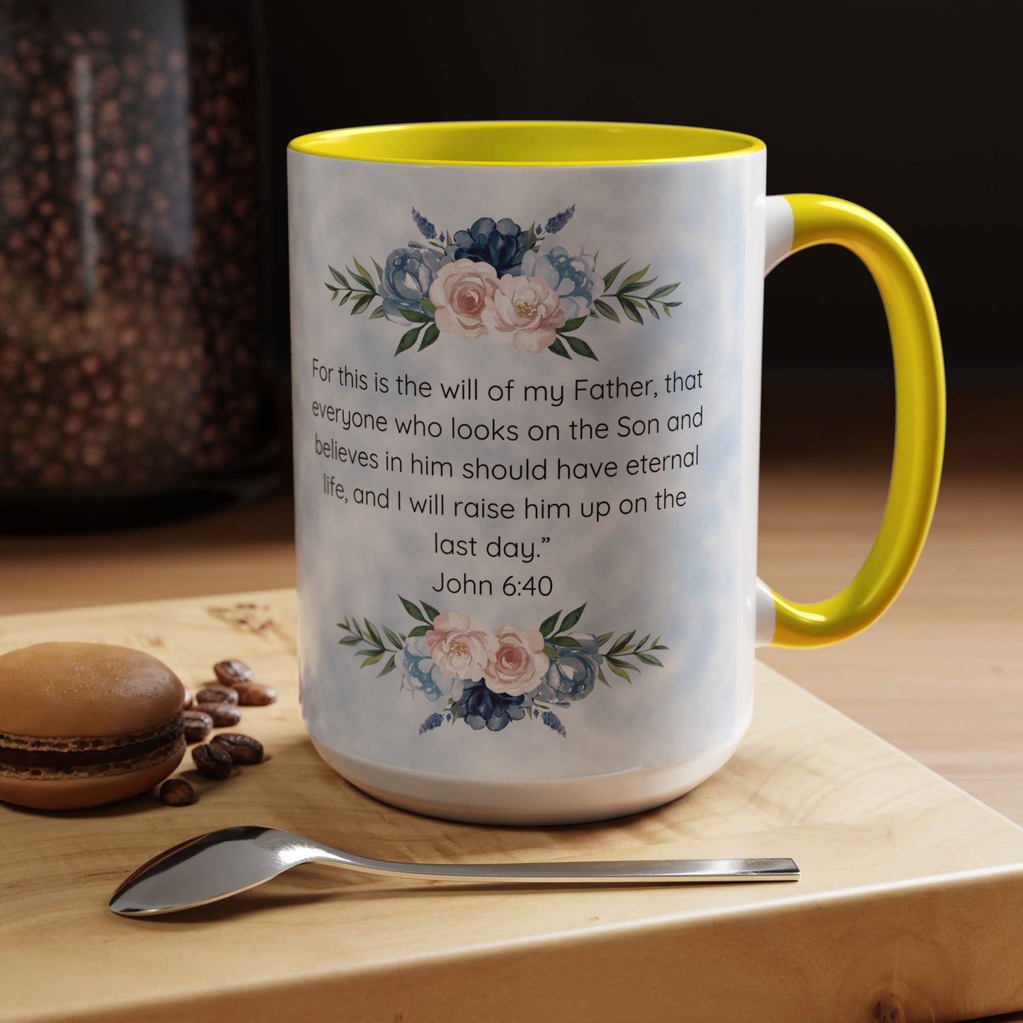 God's Greatest Love Christian coffee mug