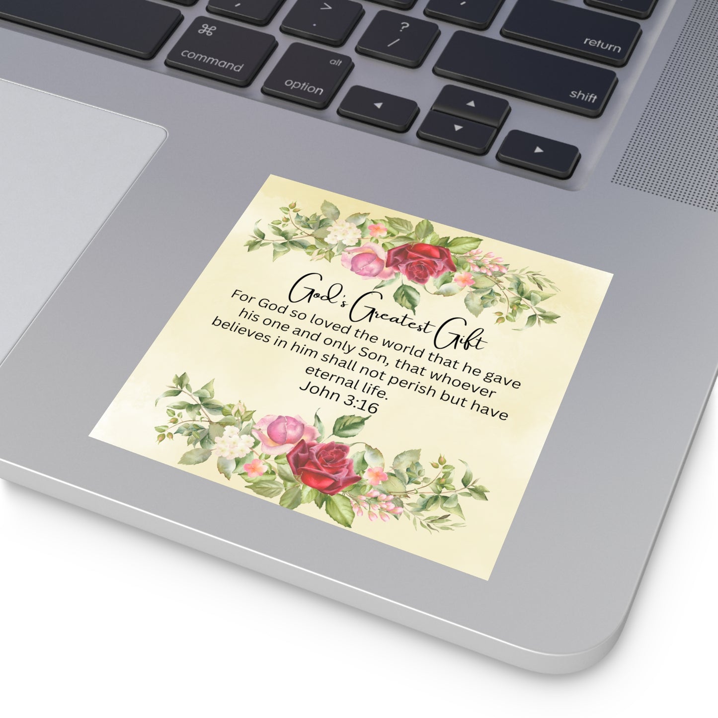 Christian Sticker, God's Greatest Gift, Bible Verse Christian Easter Sticker