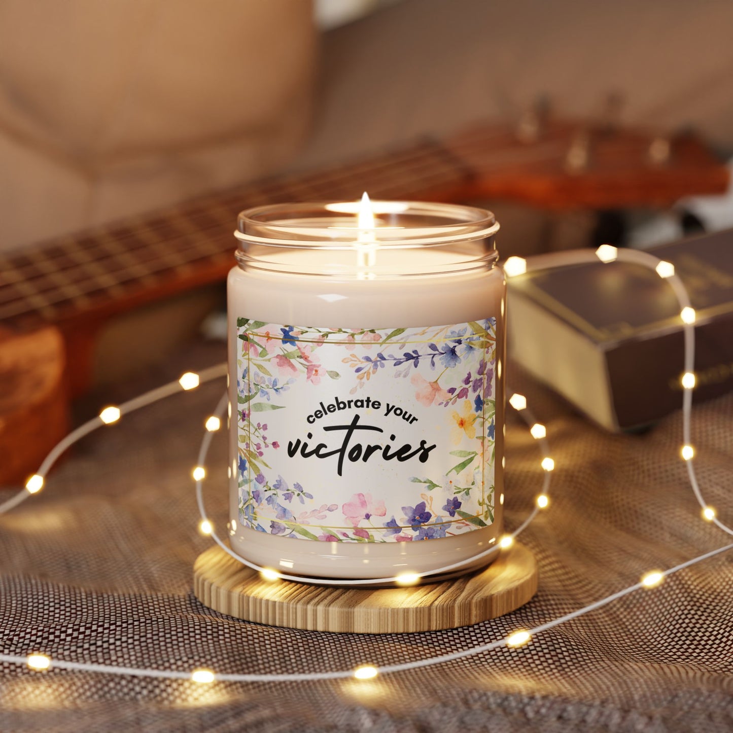 Celebrate Your Victories Christian Candle