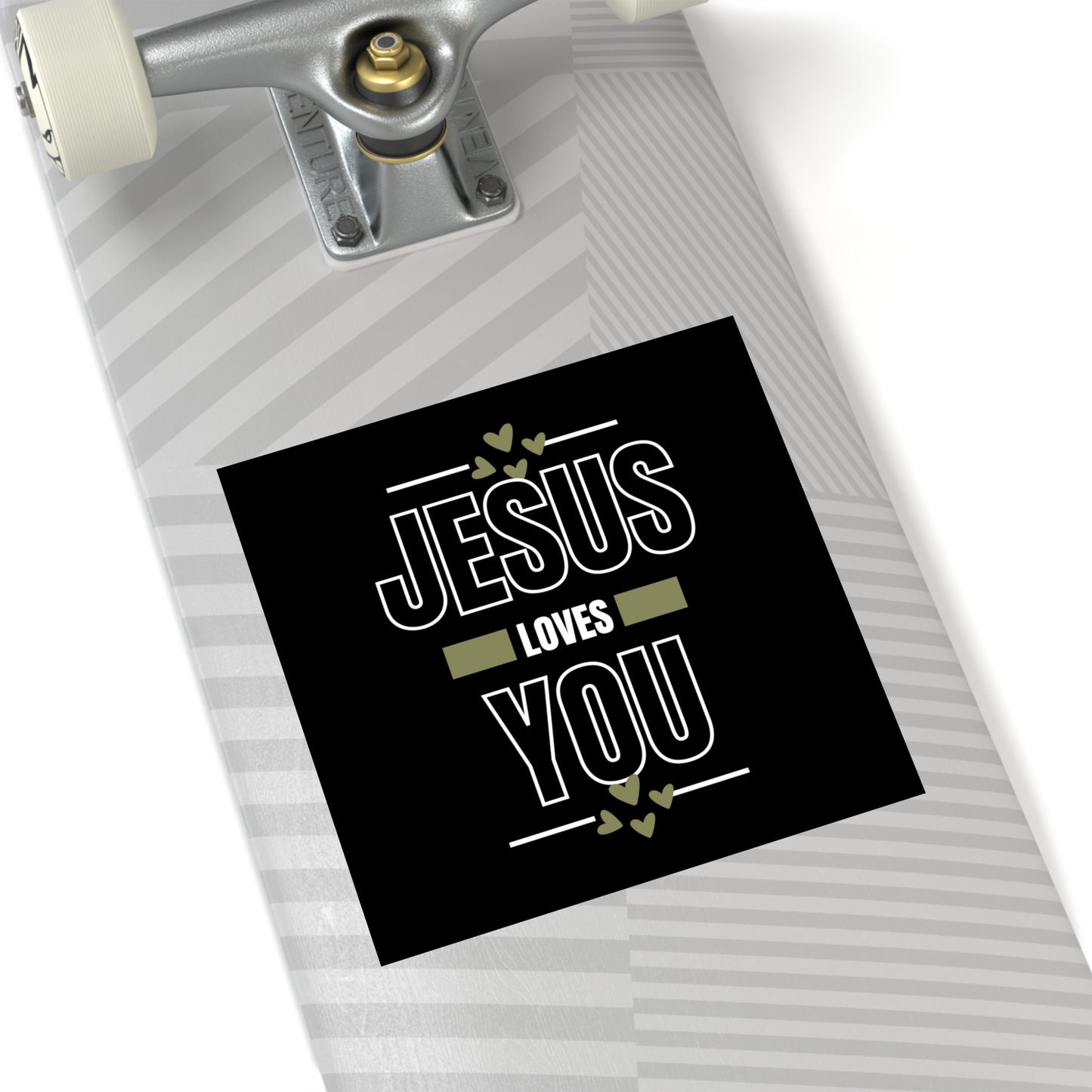 Christian Stickers, Jesus Loves You Sticker, Notebook Stickers, Christian Vinyl Sticker, Christian Decal for Water Bottle,