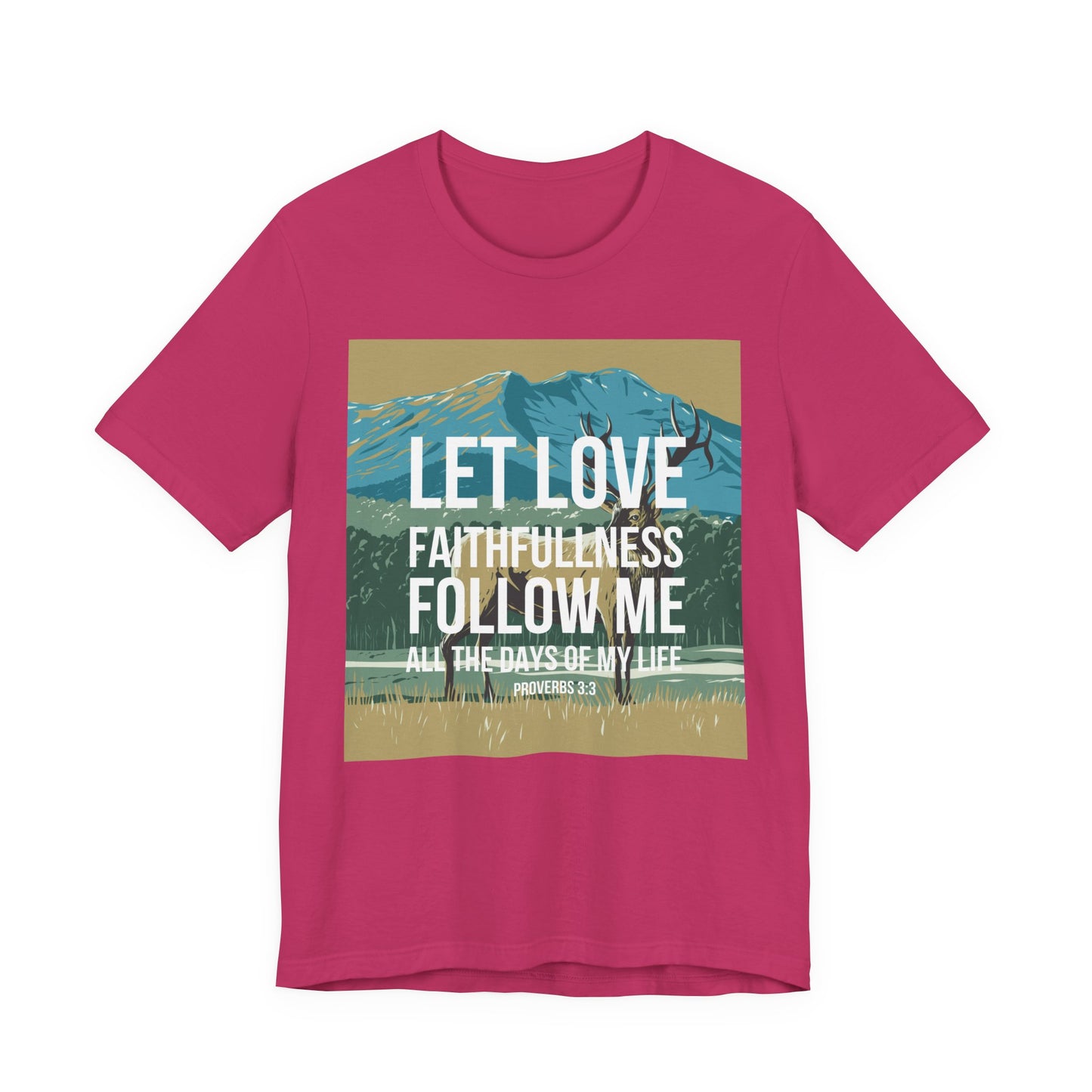 Let Love and Faithfulness Follow Me Christian Tshirt