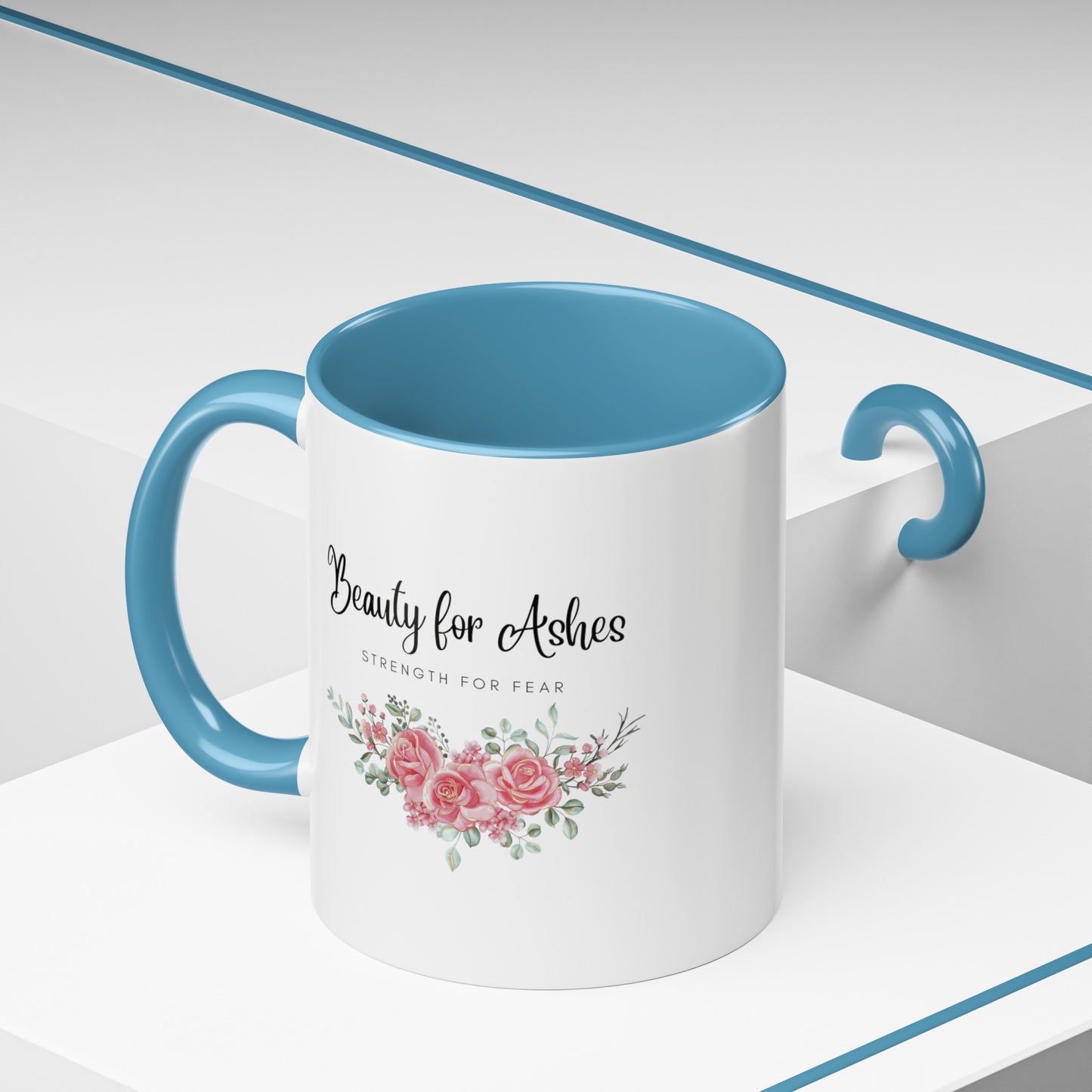 Beauty for Ashes Mug with Bible Verse Christian coffee mugs for Mom Christian Coffee Mug with Inspirational Message Accent Coffee Mug in 11oz Coffee Mug in 15 oz for coffee lovers