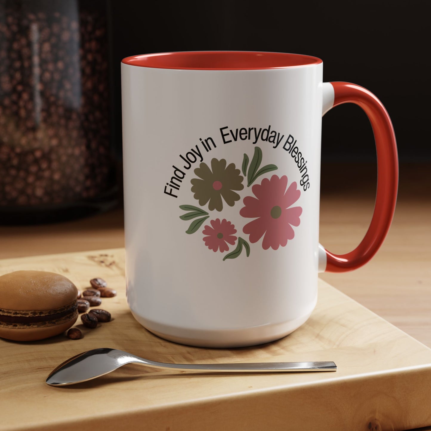 Find Joy in Everyday Blessing Christian coffee mug