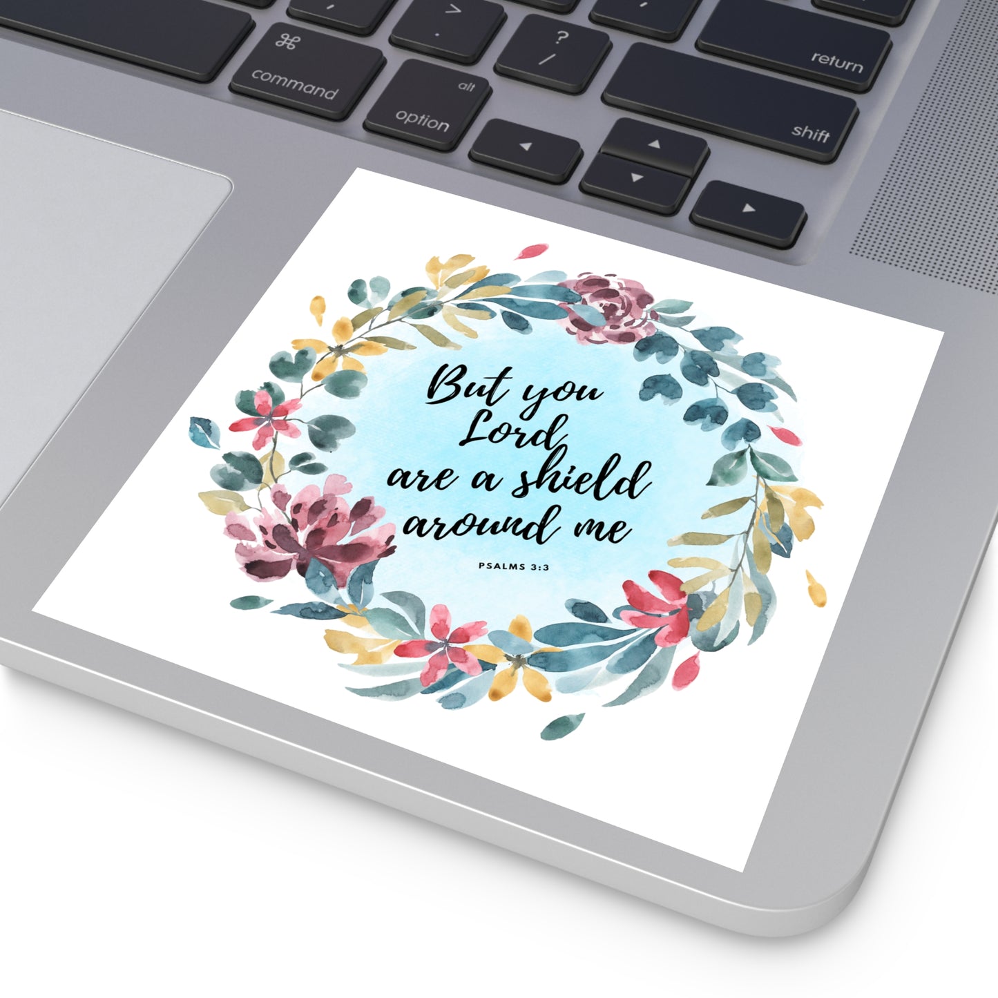 Christian Stickers, God is A Shield for Me, Devotional Journal Sticker, Christian Vinyl Sticker