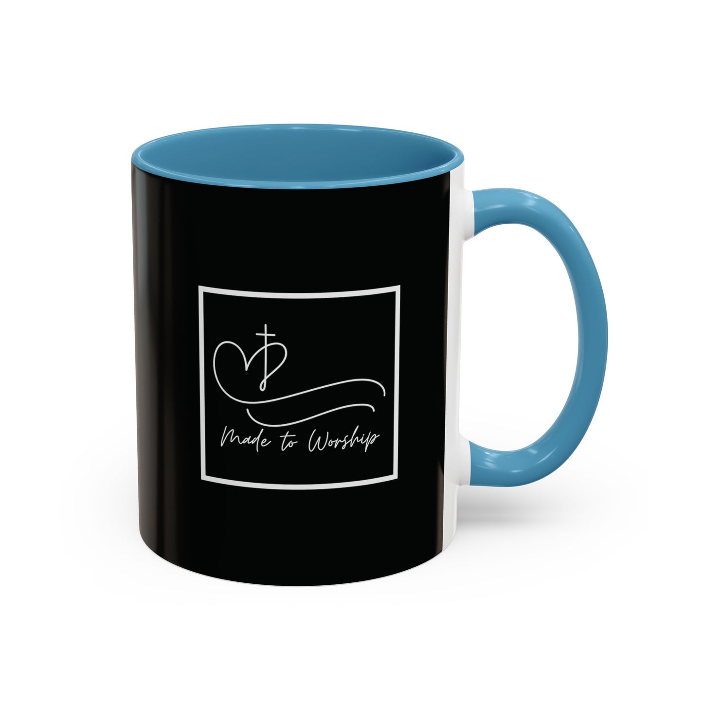 Made to Worship Mug with Bible Verse Christian coffee mugs for Mom Christian Coffee Mug with Inspirational Message Accent Coffee Mug in 11oz Coffee Mug in 15 oz for coffee lovers