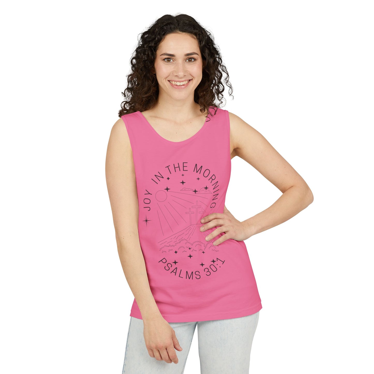 Joy Comes in the Morning Christian Tank Top